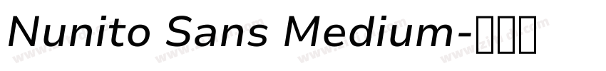 Nunito Sans Medium字体转换 Nunito Sans Medium字体转换